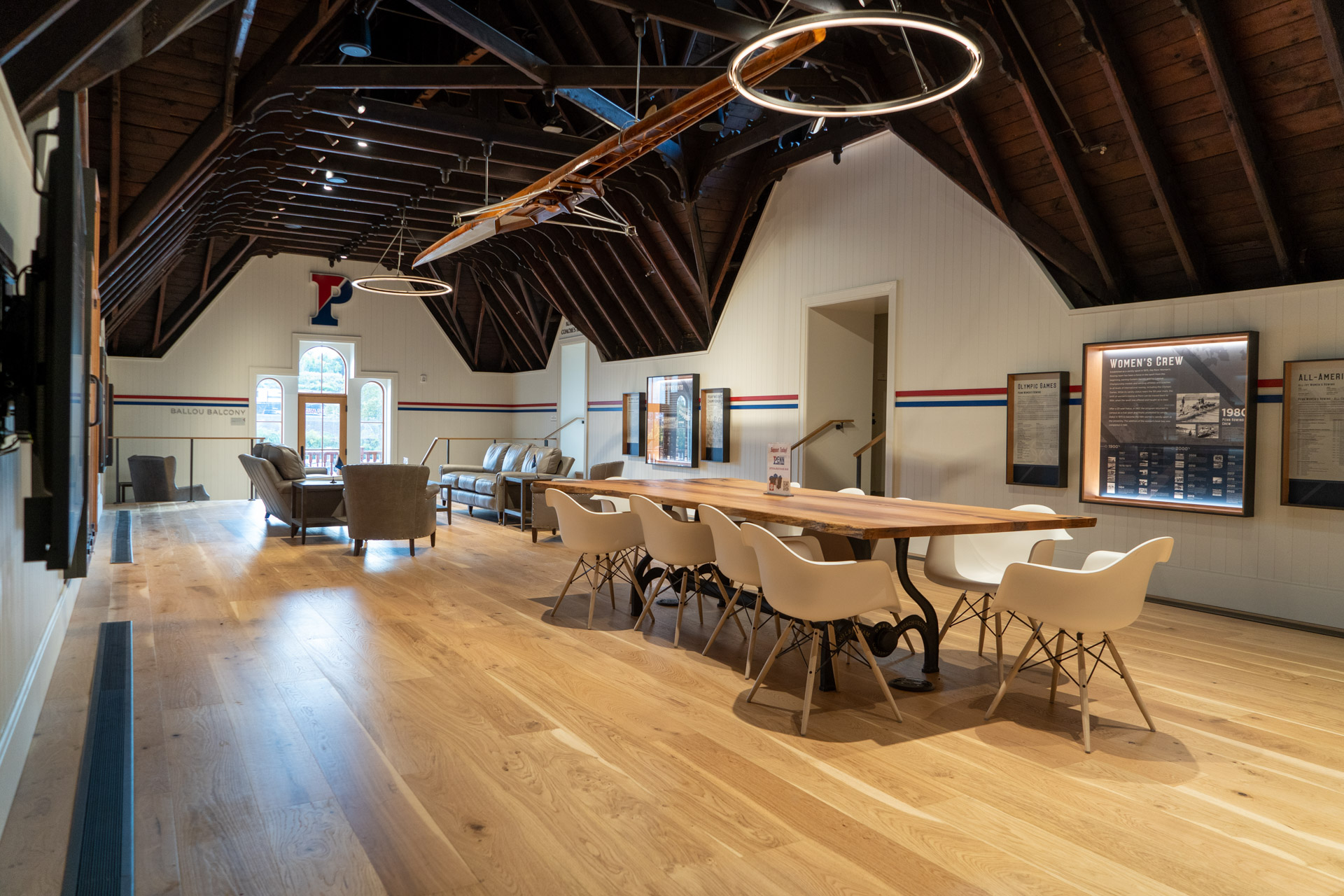 Boathouse interior